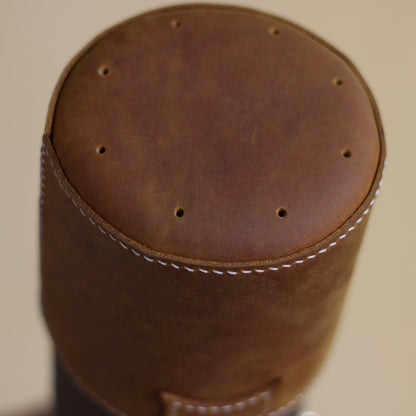 Leather Map Tube - Blueprint or Photography Carrying Case