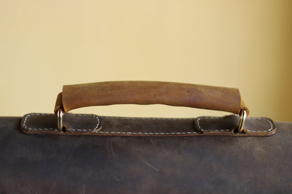 Leather Map Tube - Blueprint or Photography Carrying Case