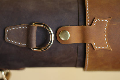 Leather Map Tube - Blueprint or Photography Carrying Case