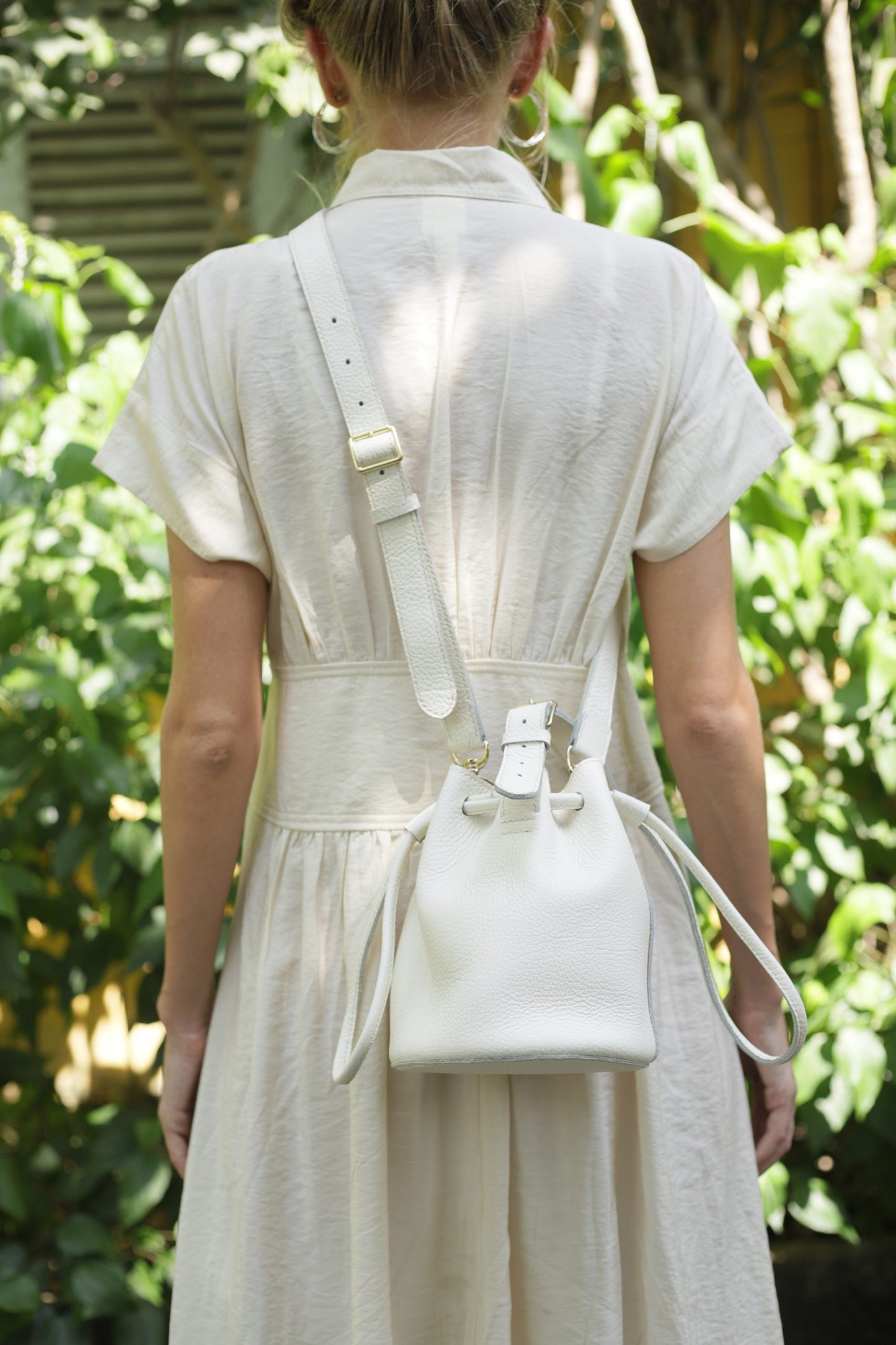 Mini Drawstring Bucket Bag