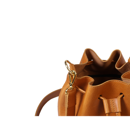 Medium Leather Bucket Bag