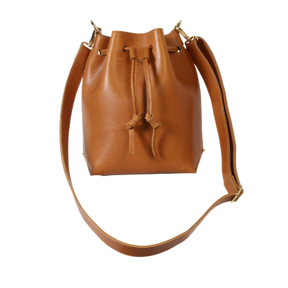 Medium Leather Bucket Bag