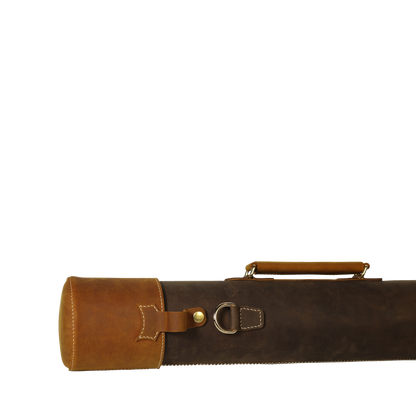 Leather Map Tube - Blueprint or Photography Carrying Case