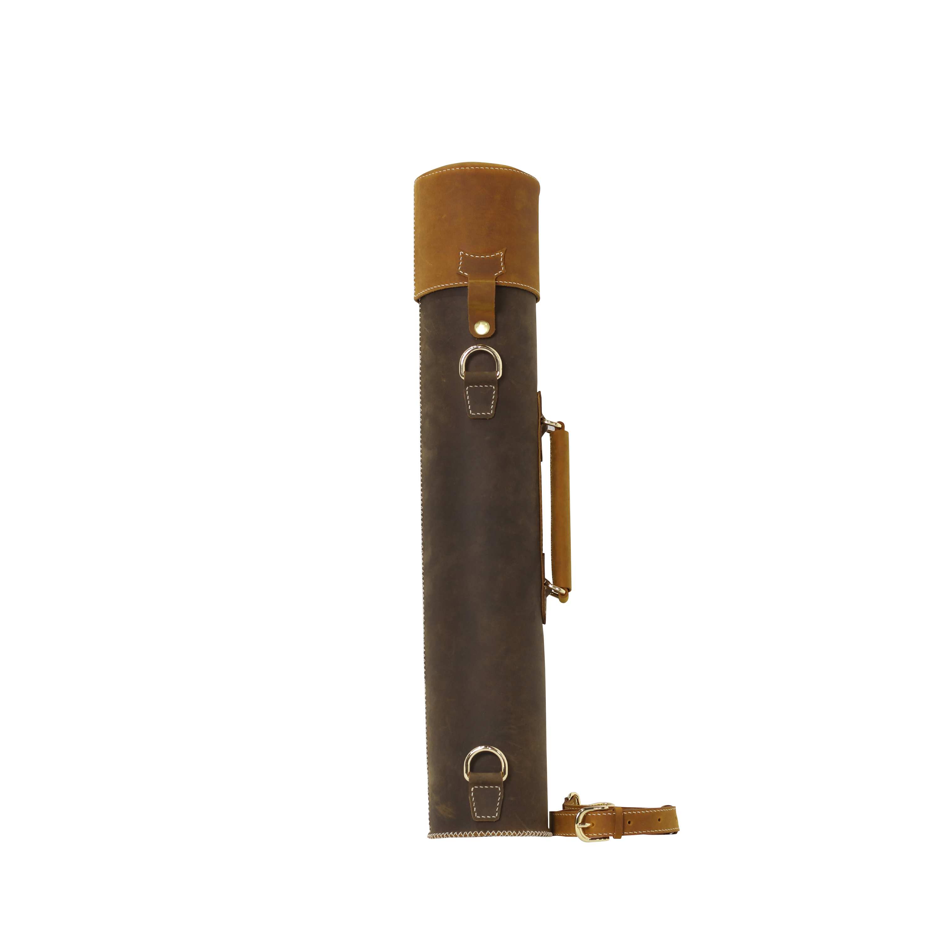 Leather Map Tube - Blueprint or Photography Carrying Case