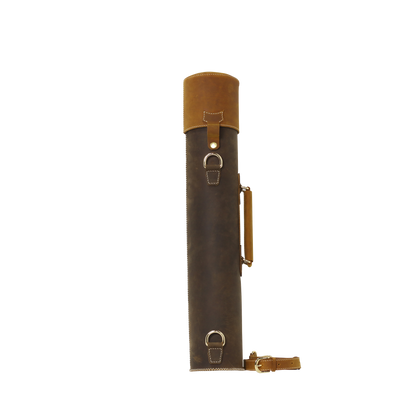Leather Map Tube - Blueprint or Photography Carrying Case