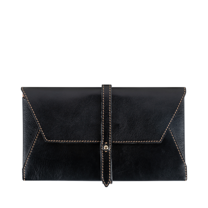 Small Leather Envelope Clutch