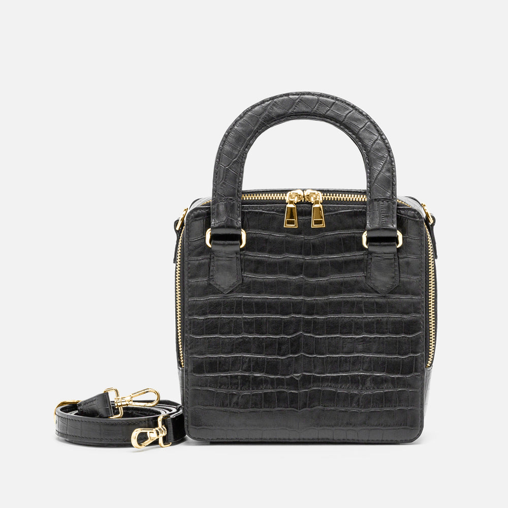 Maya Top Handle Bag - Black