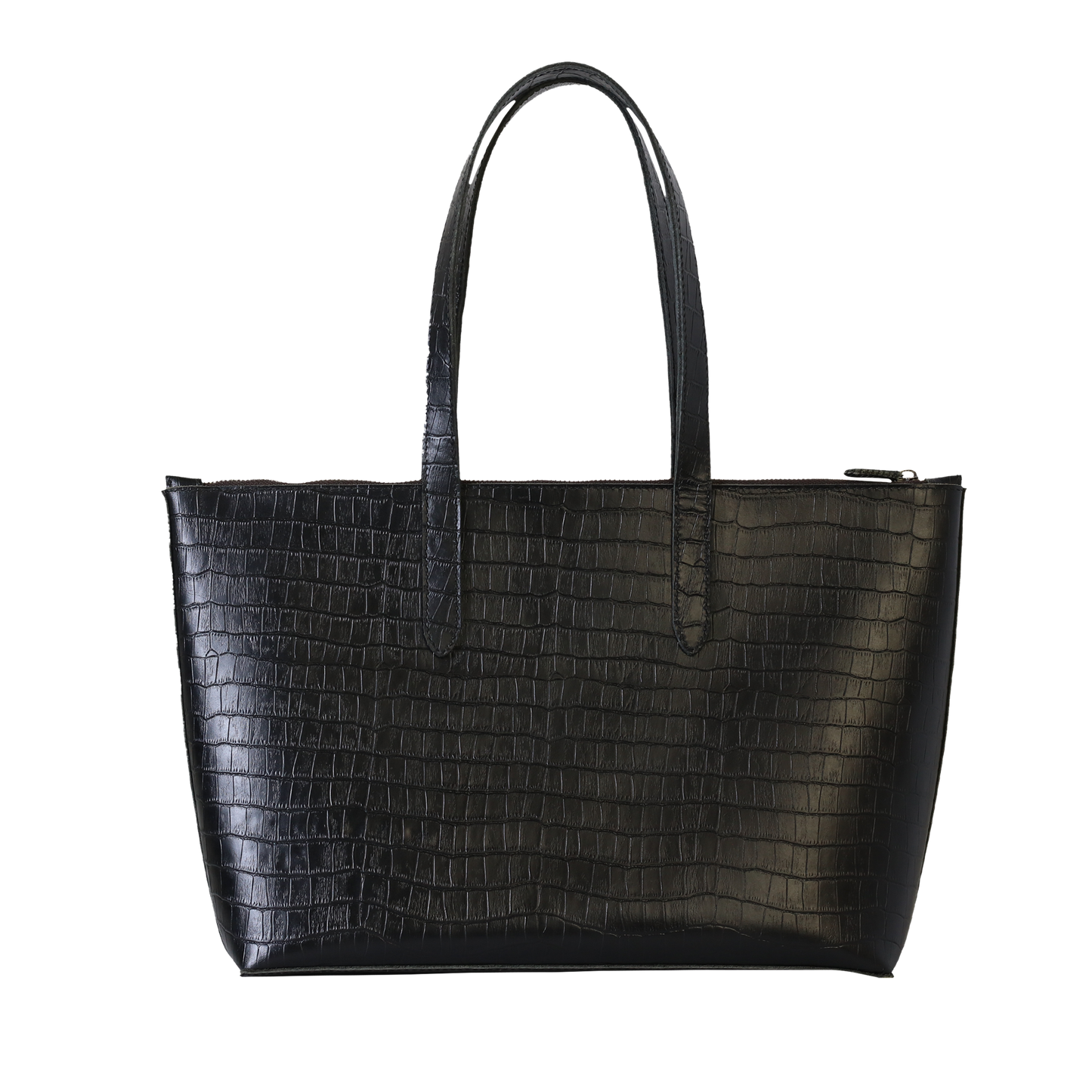 Leather Tote Bag - Black