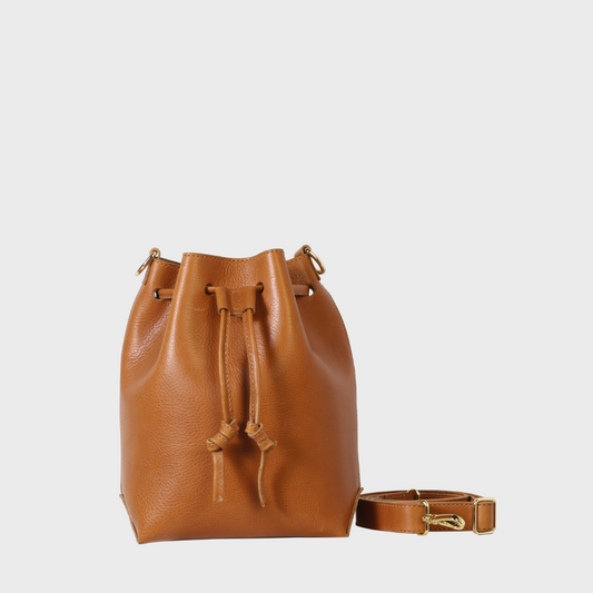 Medium Leather Bucket Bag