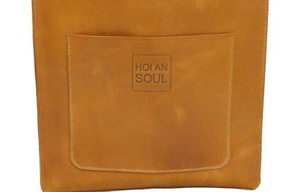 Woman Basic Laptop Bag - Saddle Brown